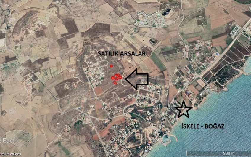 İSKELE – BOĞAZTEPE’ DE SATILIK ARSALAR